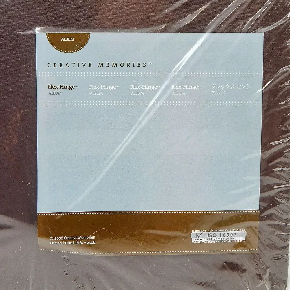 Creative Memories Flex-Hinge Brown Album 12x 12 Inch Scrapbook Photo Book NOS